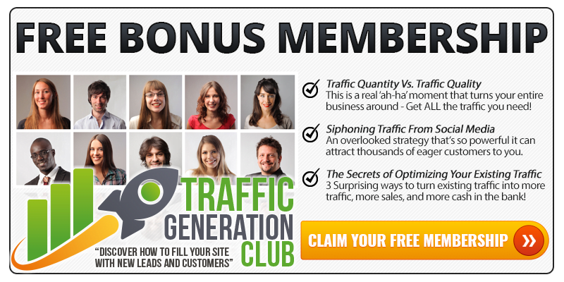 Traffic Generation Club Free Membership Automated List Profits Bonus